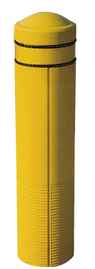弾性カバー車止めSE-KDK-6K(コンクリート式)イエロー